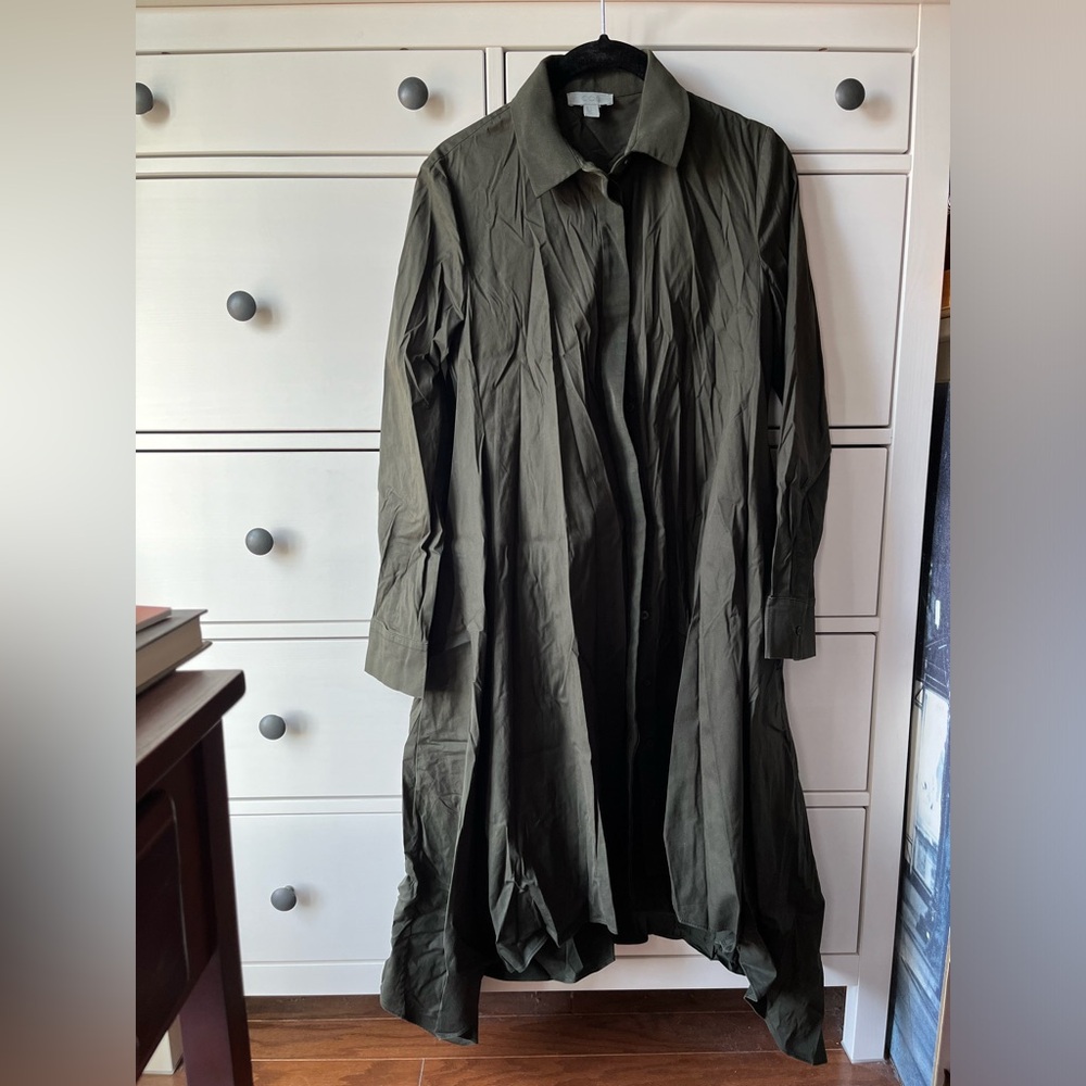 COS olive green dress size 4